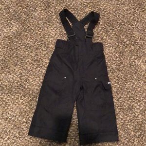 Obermeyer black toddler snow bibs.